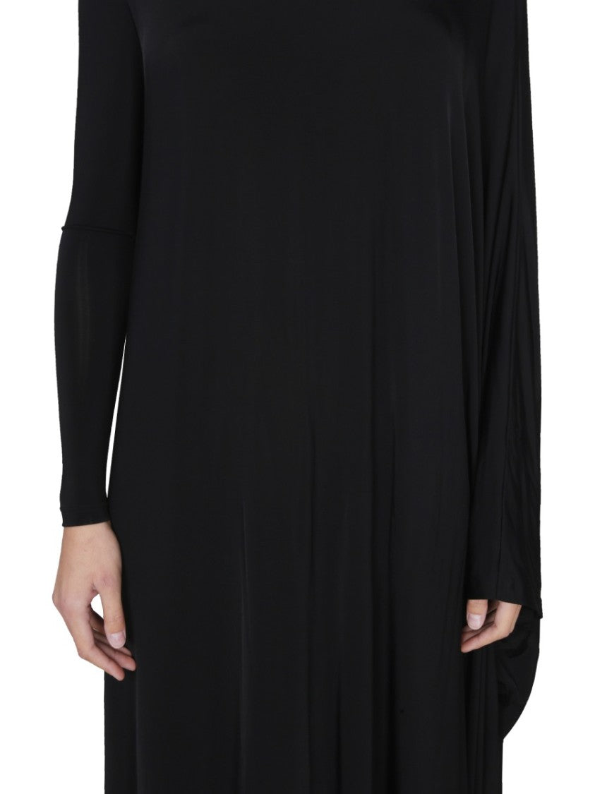 Balenciaga Minimalist Maxi Dress In Stretch Nylon Jersey