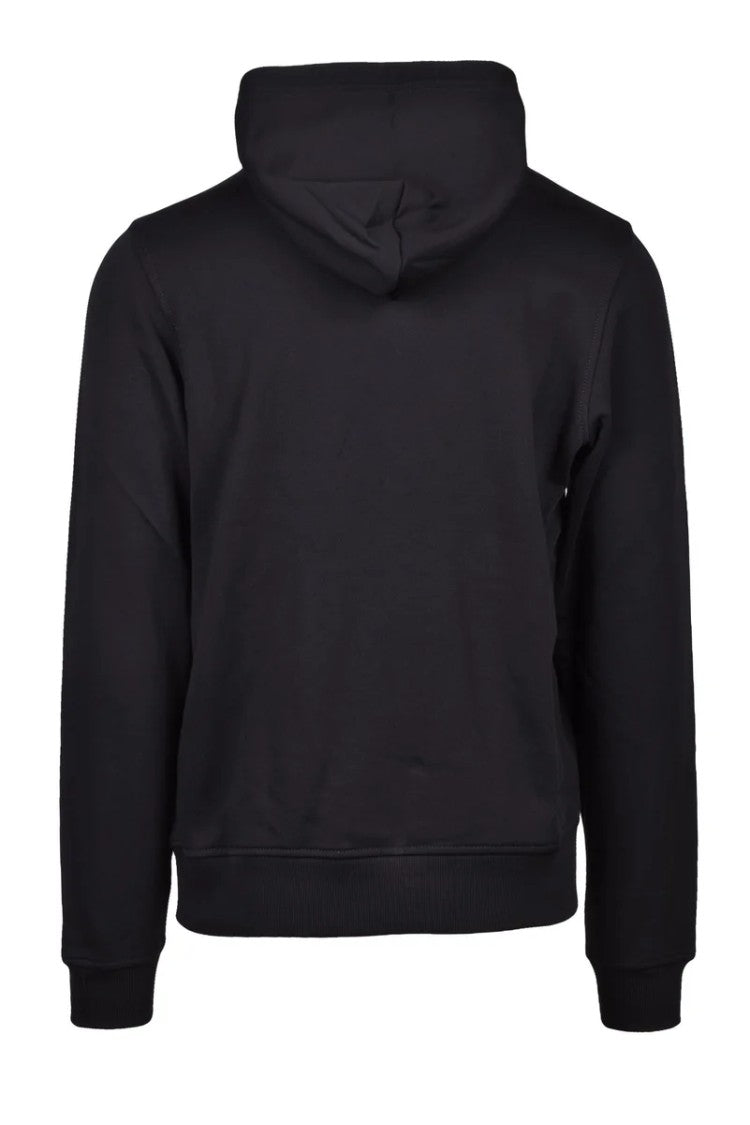 Diesel Black Hooded Cotton Hoodie