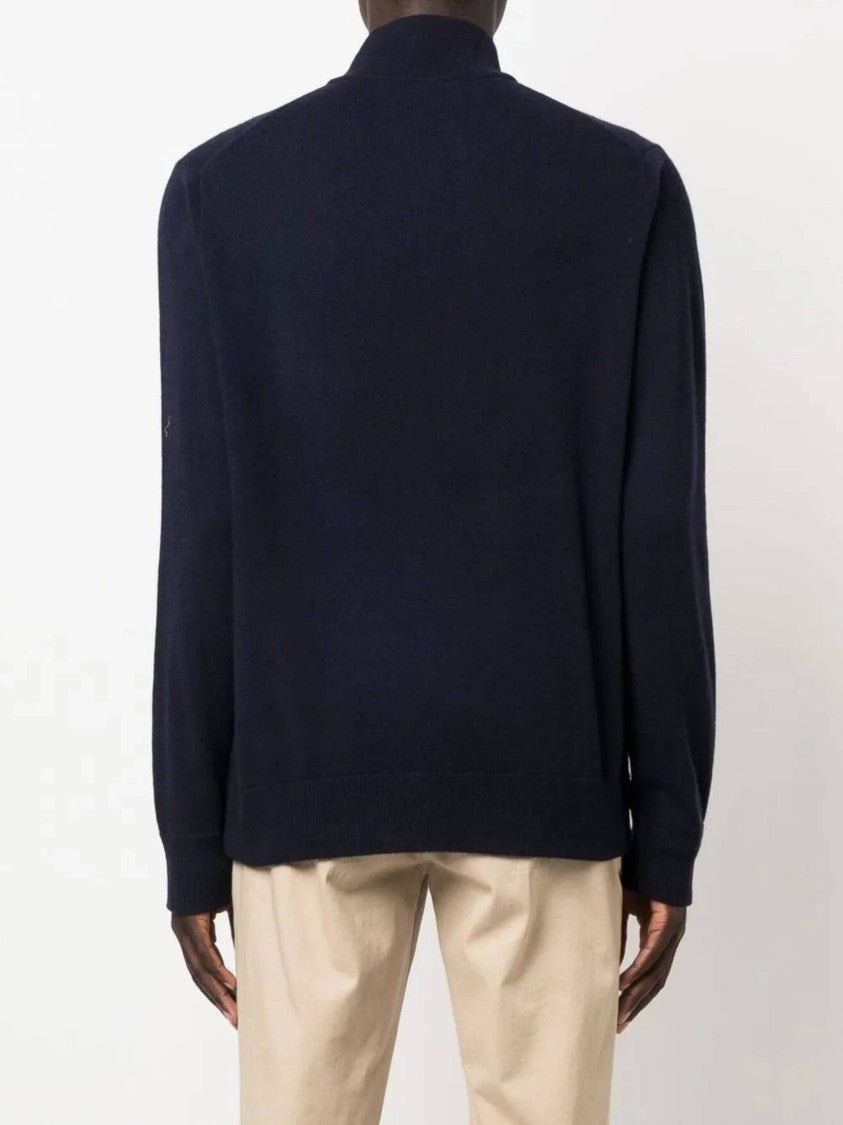 Polo Ralph Lauren Full Zip Jacket With High Collar And Minimalist Design