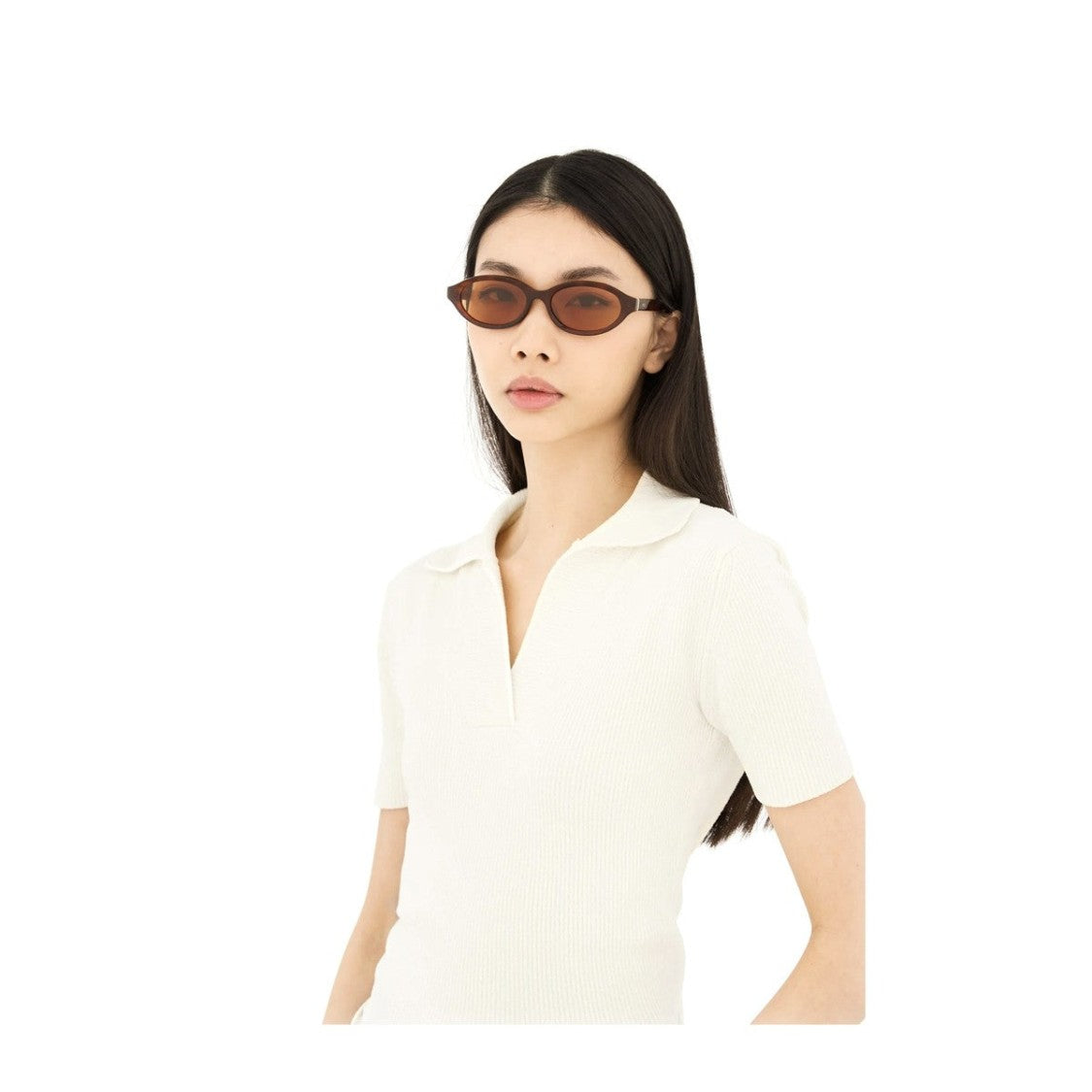 Retrosuperfuture Havana Parola Acetate Oval Sunglasses