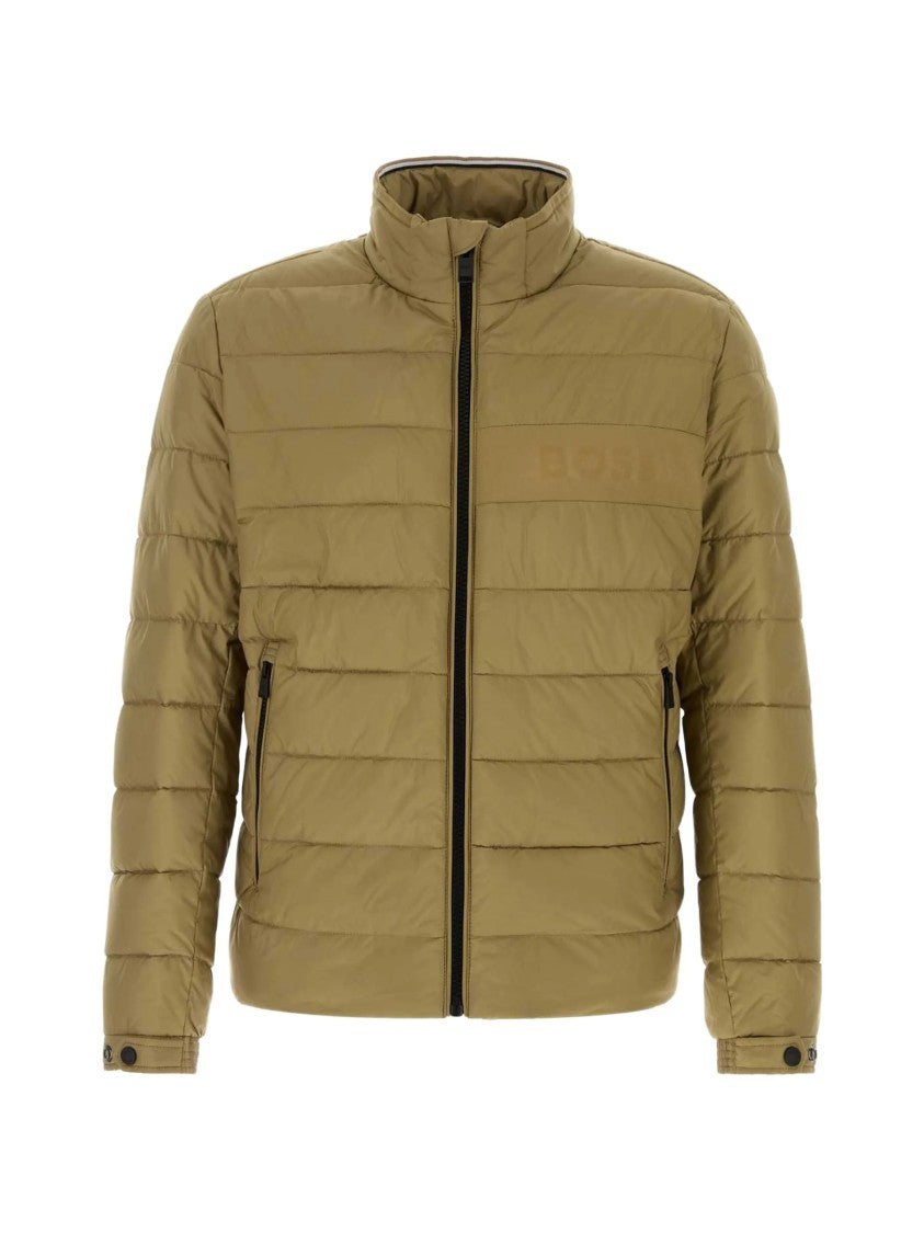 Hugo Boss Olive Green H Cenitos Quilted High Jacket