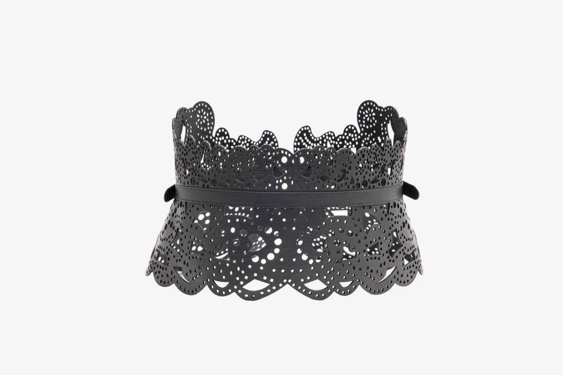 Saiid Kobeisy Perforated Leather Belt