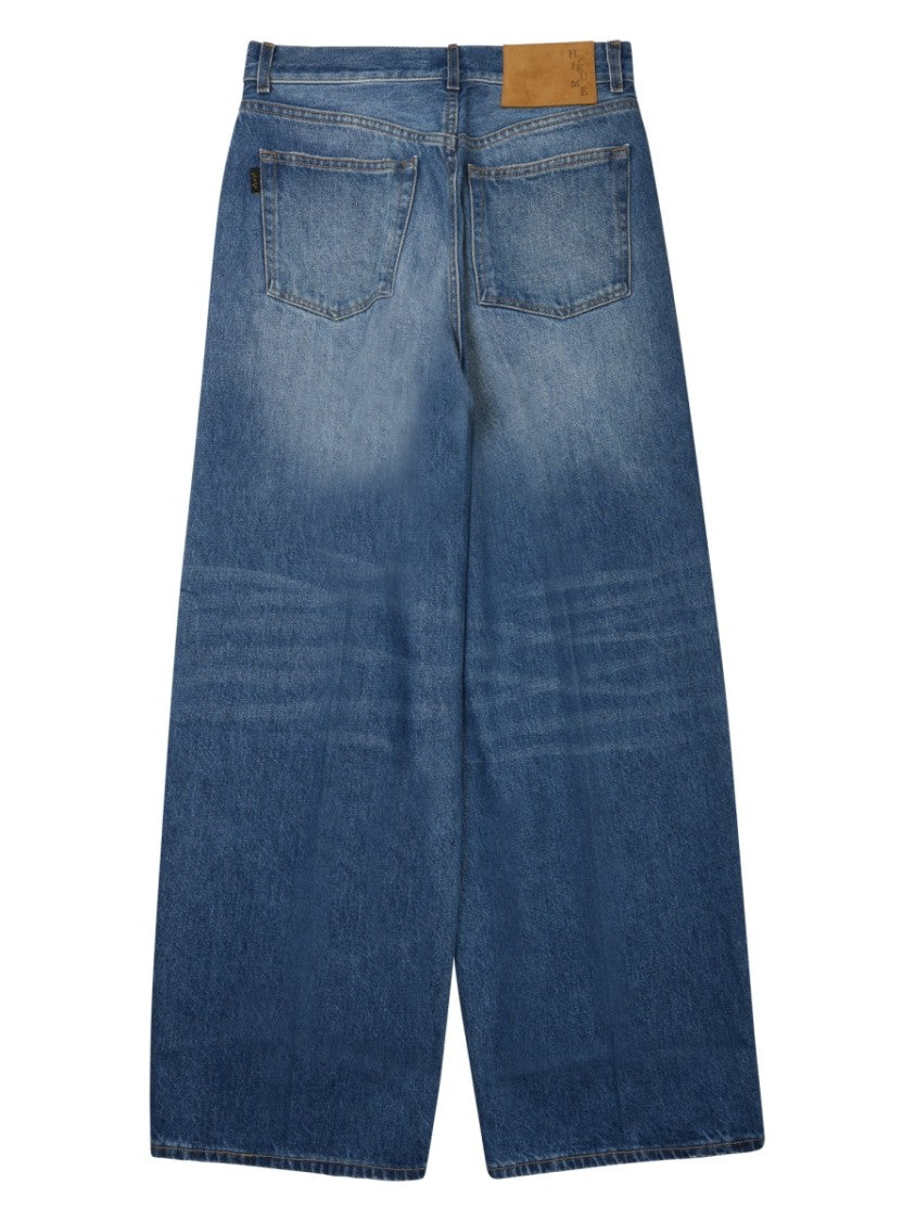 Haikure Wide-Leg Jeans With Faded Wash And Classic Five-Pocket Design