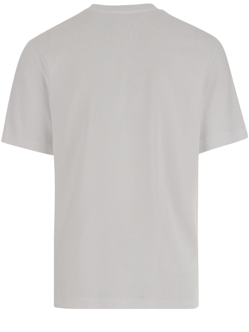 Jacquemus Classic White T-Shirt With Embroidered Grosgrain Logo