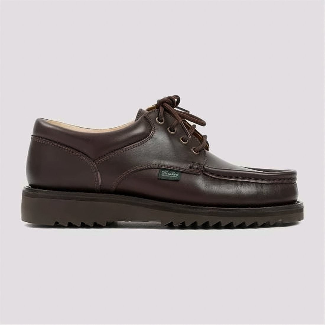 Paraboot Brown Leather Lace-Up Dress Shoes