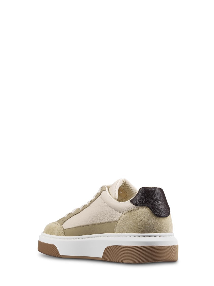 Ferragamo Chunky Sole Sneakers With Calf Leather