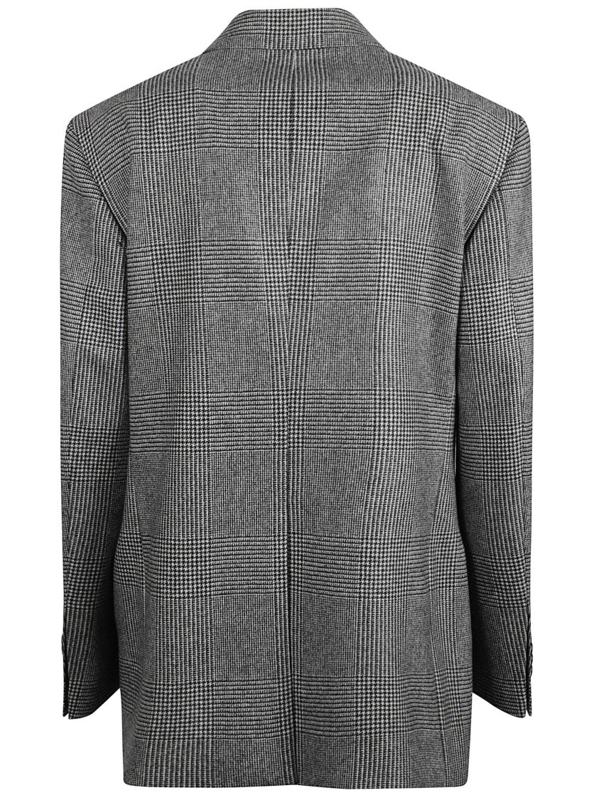 Tagliatore Checked Wool Suit With Double-Breasted Jacket
