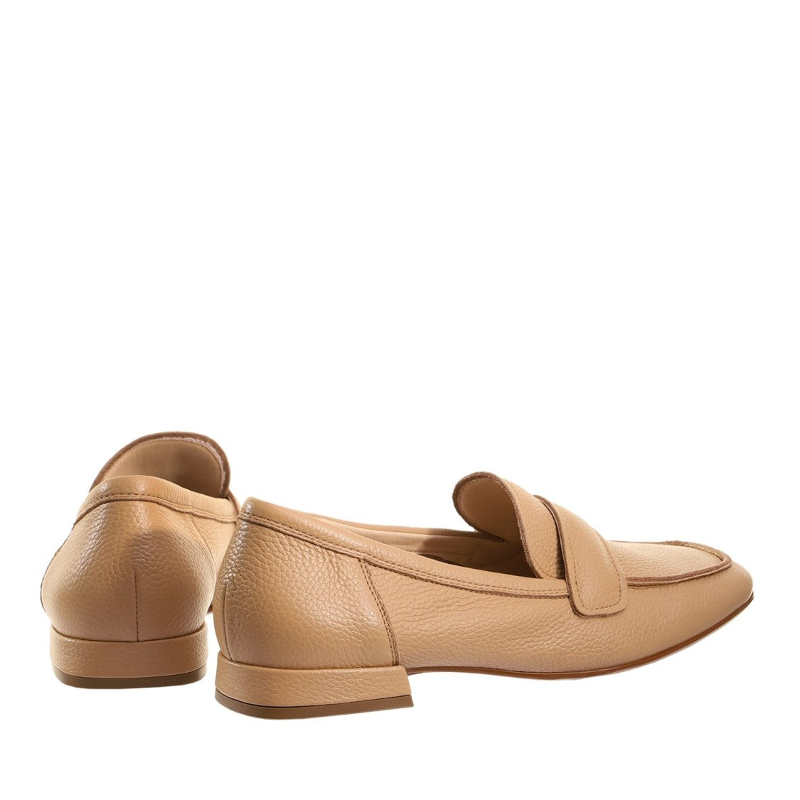 Högl Brown Perry Penny Strap Leather Loafers