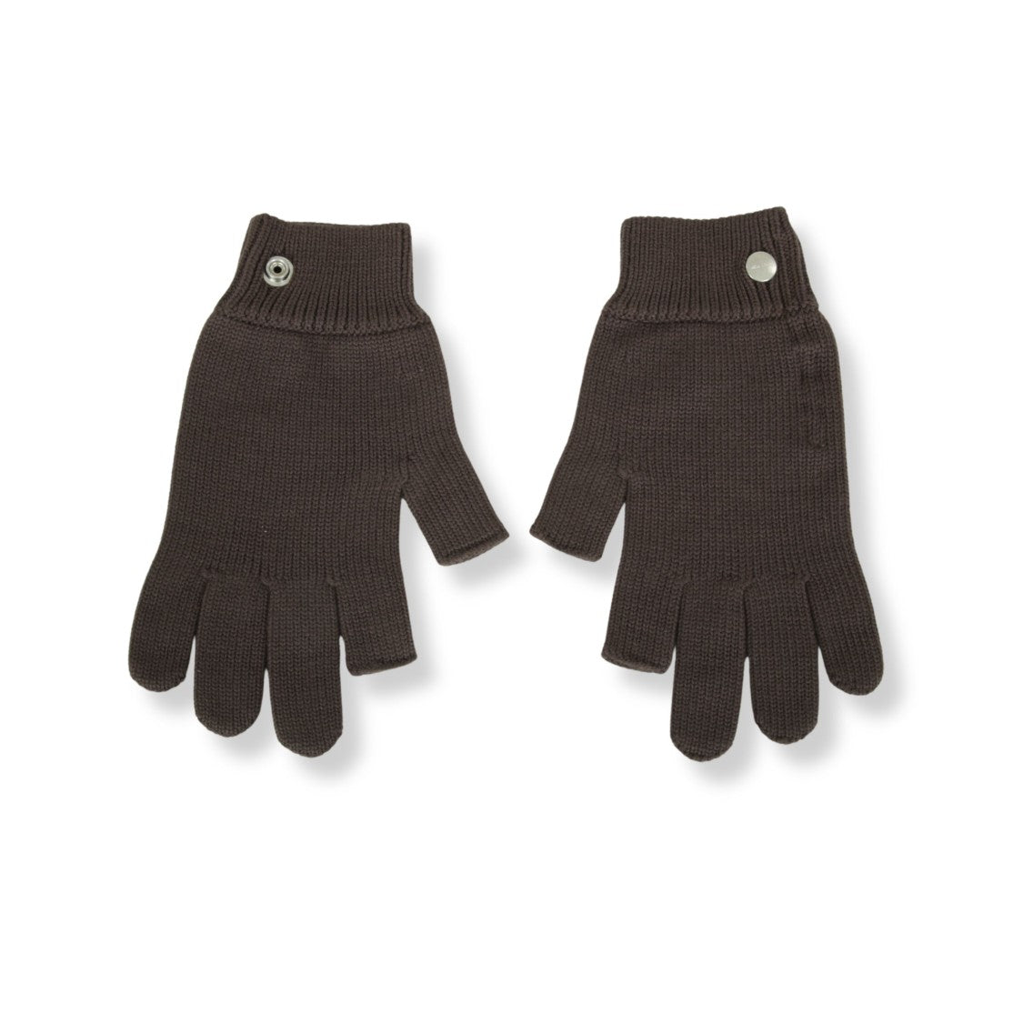 Rick Owens Knitted Wool Gloves With Ribbed Cuffs