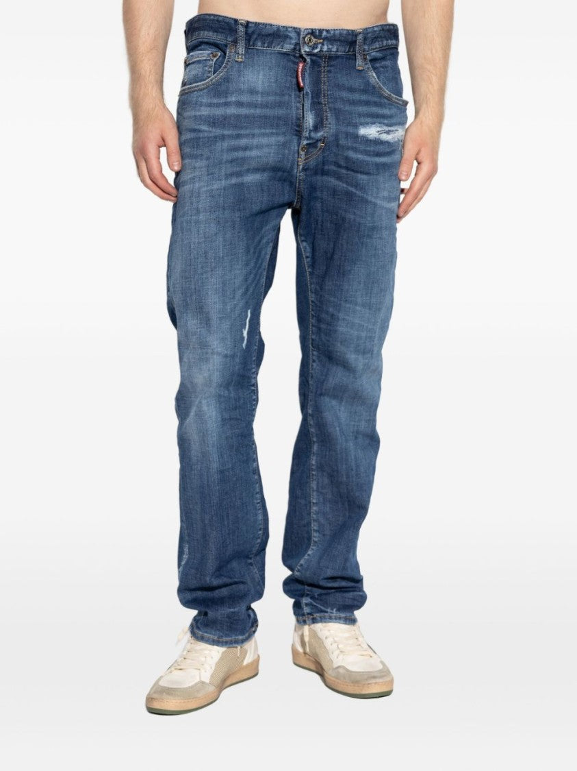 Dsquared2 Powder Blue Classic Five-Pocket Jeans