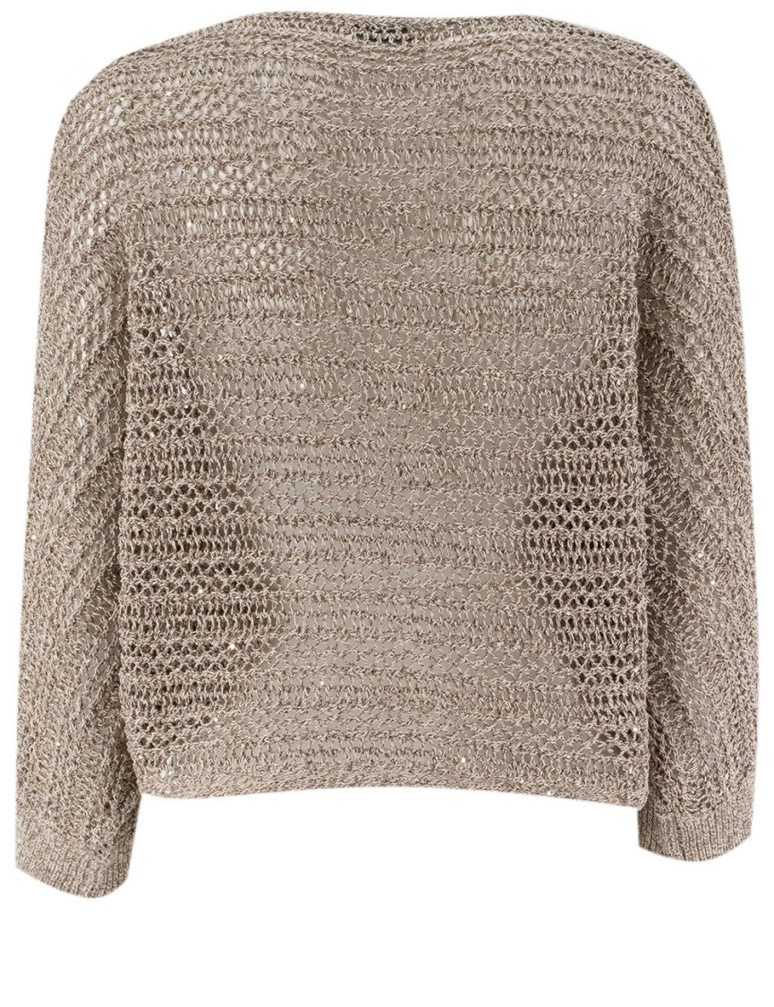Panicale Airy Knit Crew-Neck Jumper With Relaxed Fit