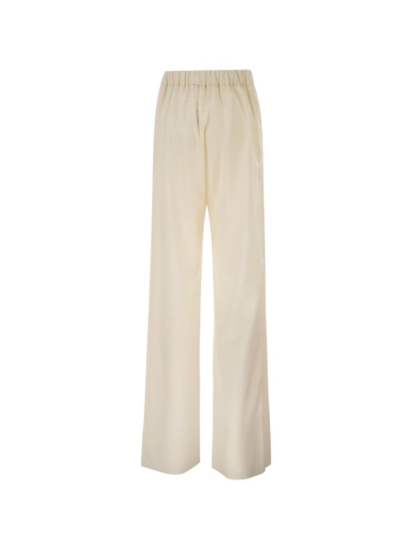 Max Mara Straight-Leg Minimalist Elastic Pants