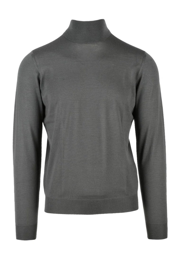 Drumohr Extrafine Merino Wool Turtleneck - Grey