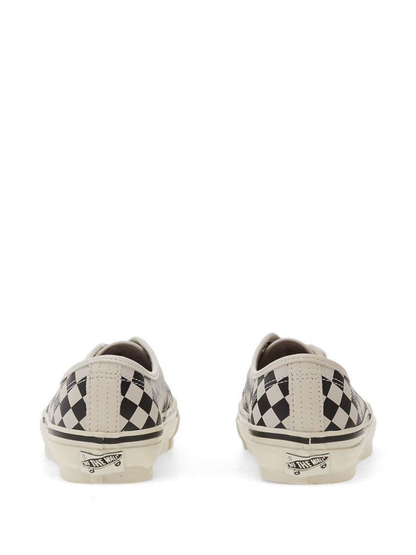 Vans Checkered Canvas Low-Top Sneakers With Lace-Up Fastening