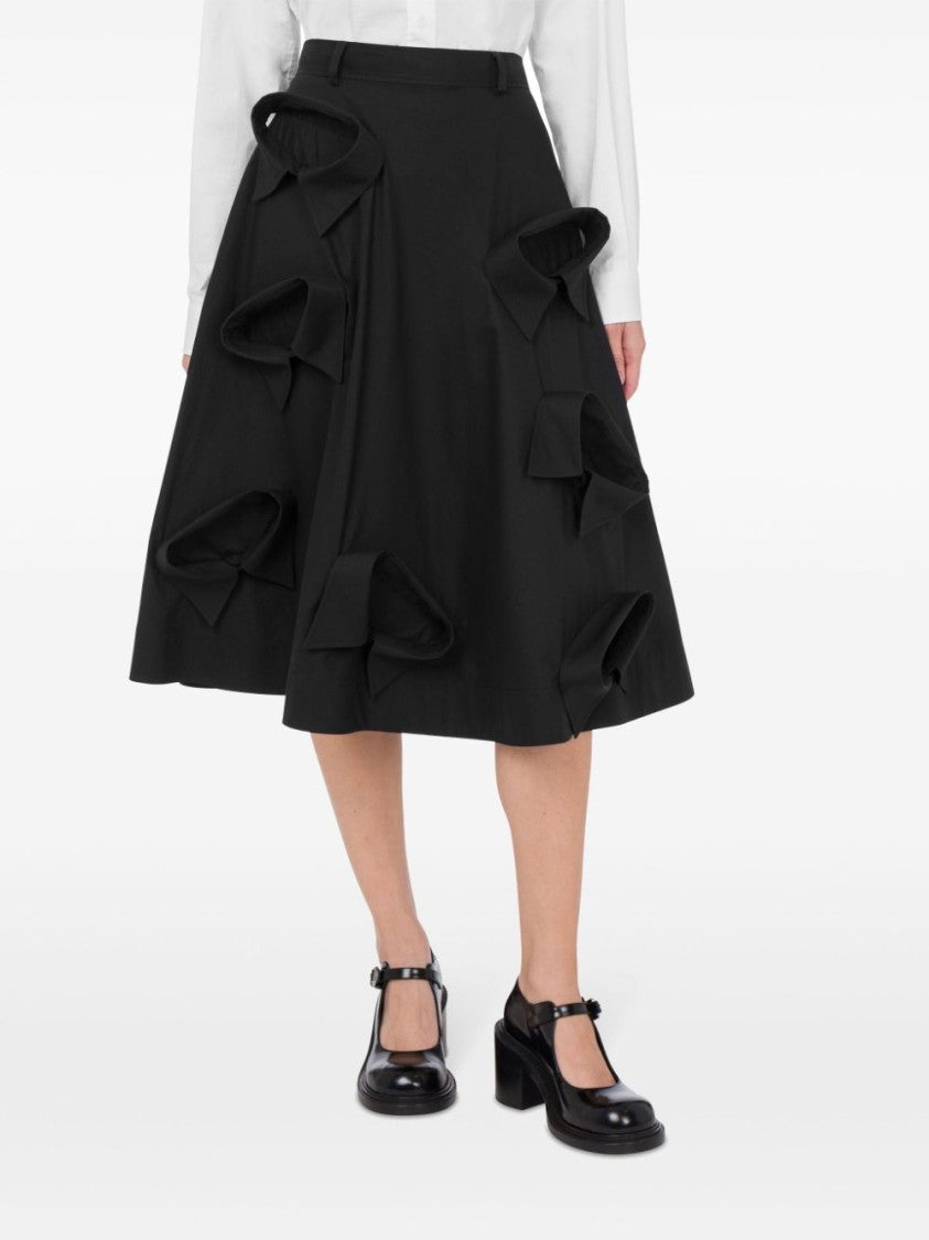 Moschino Knee-Length A-Line Skirt With Sculptural Details