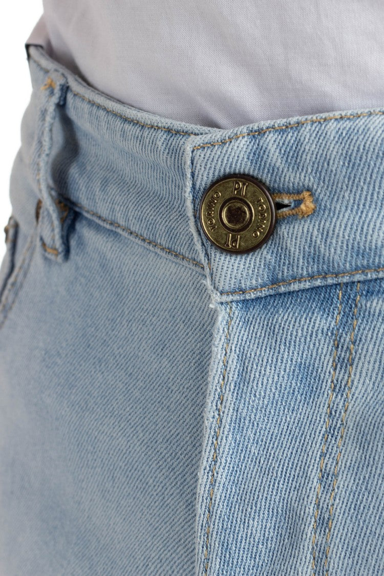 Pt Denim Light Wash Reggae Fit Jeans