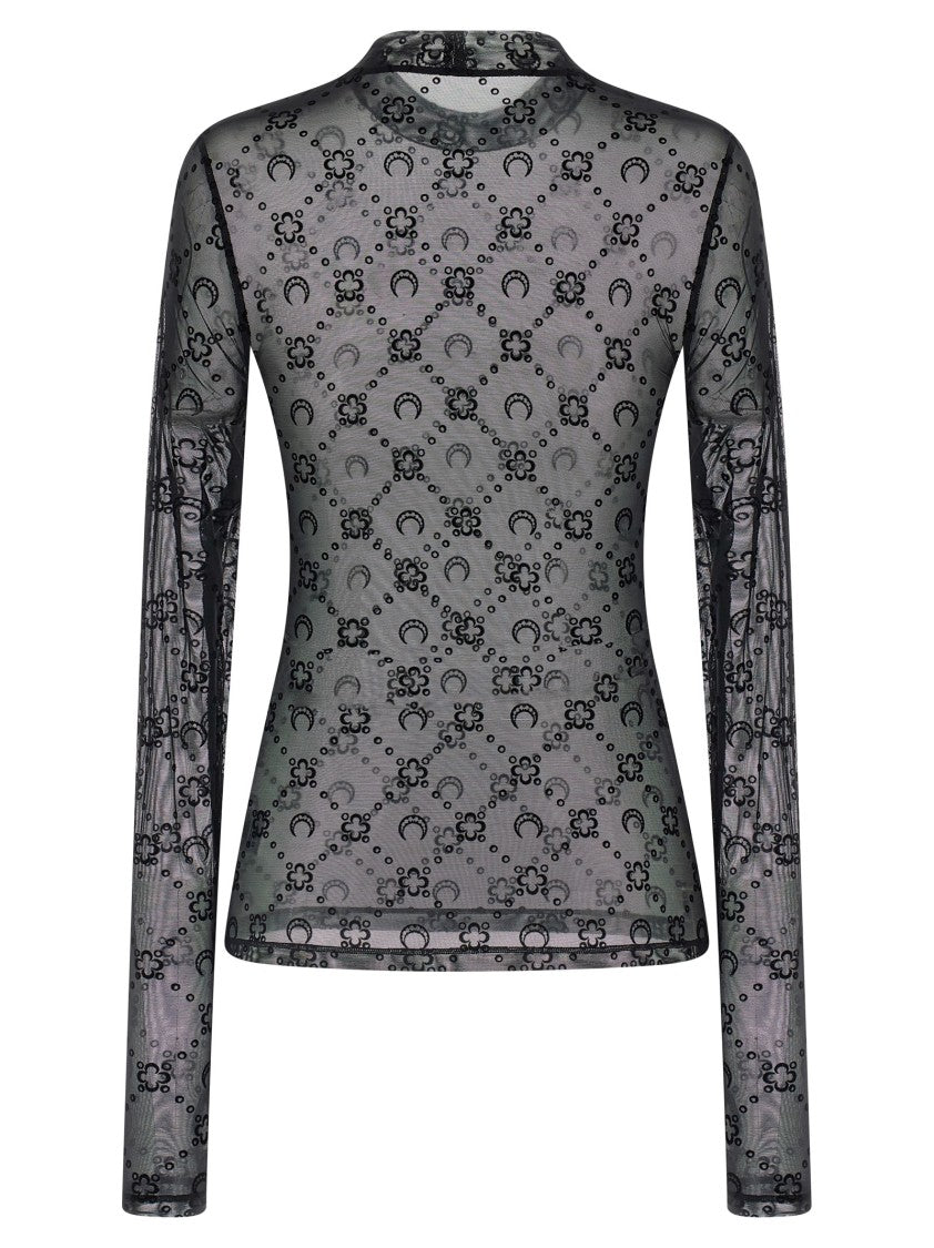 Marine Serre Flocked Moonogram Top