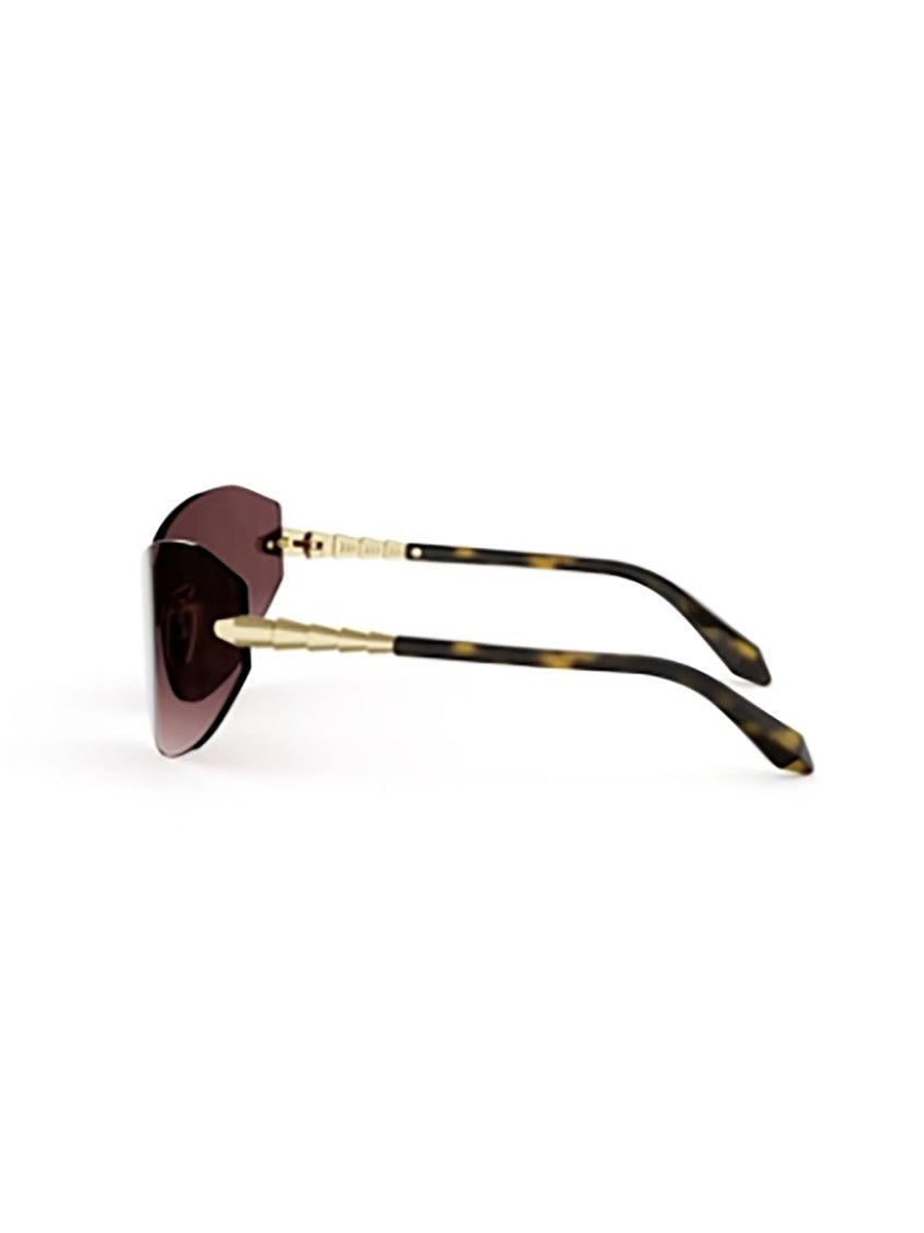 Bulgari Bv40080u Rimless Gradient Tortoiseshell Sunglasses