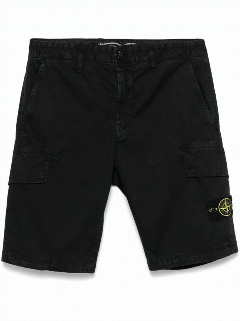Stone Island Cargo-Style Shorts With Multiple Pockets