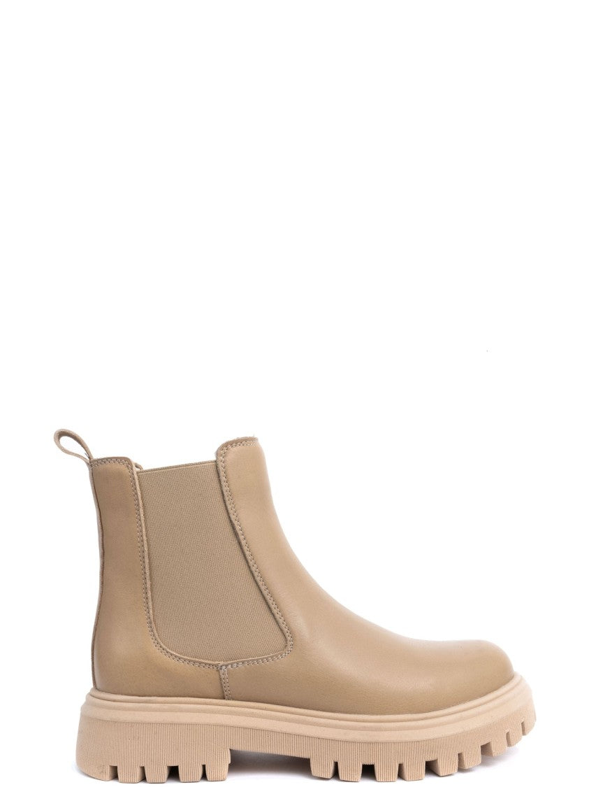 Sergio Moretti Sole Beige Ankle Boots