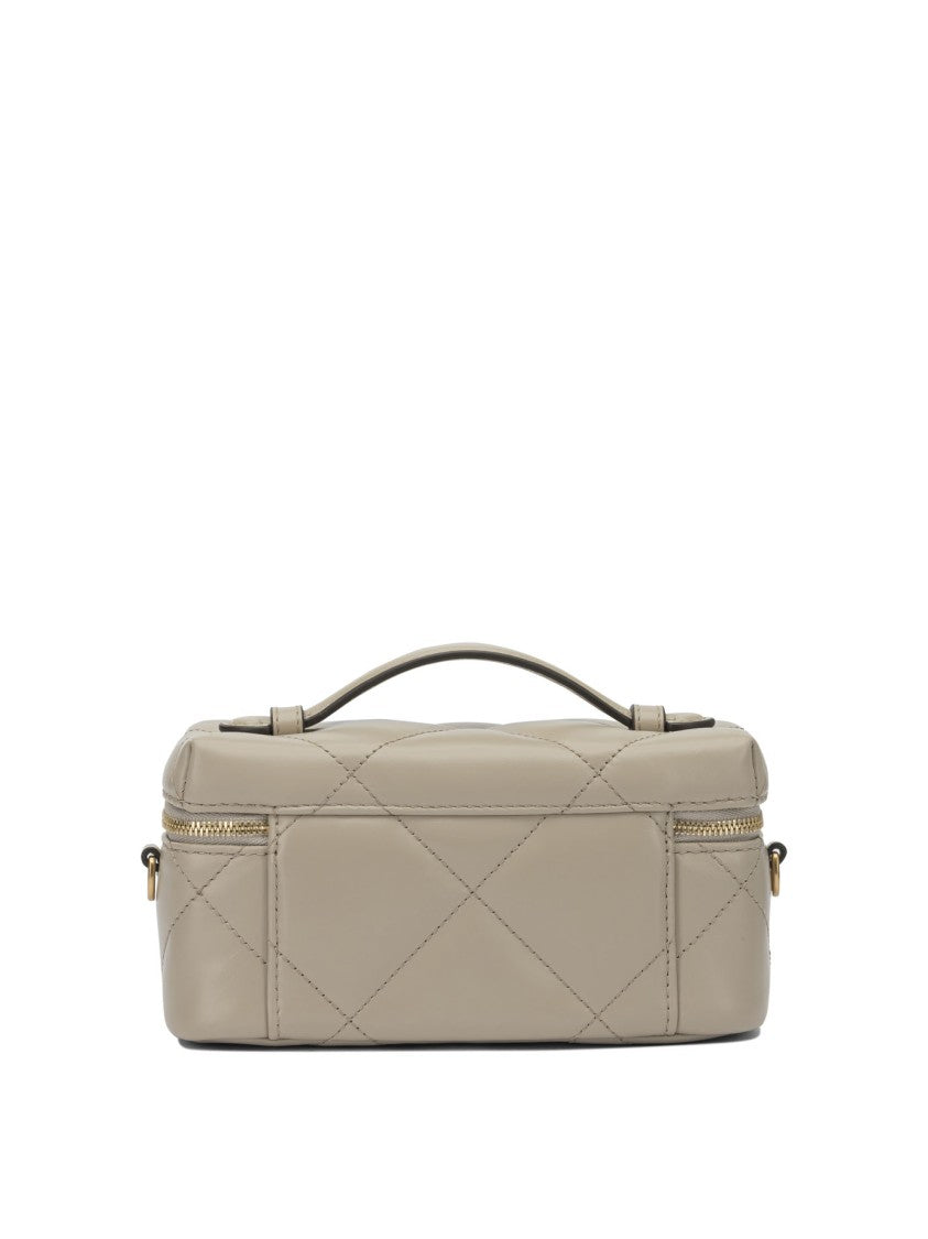 Tory Burch Compact Quilted Bag With Gold-Tone Zipper