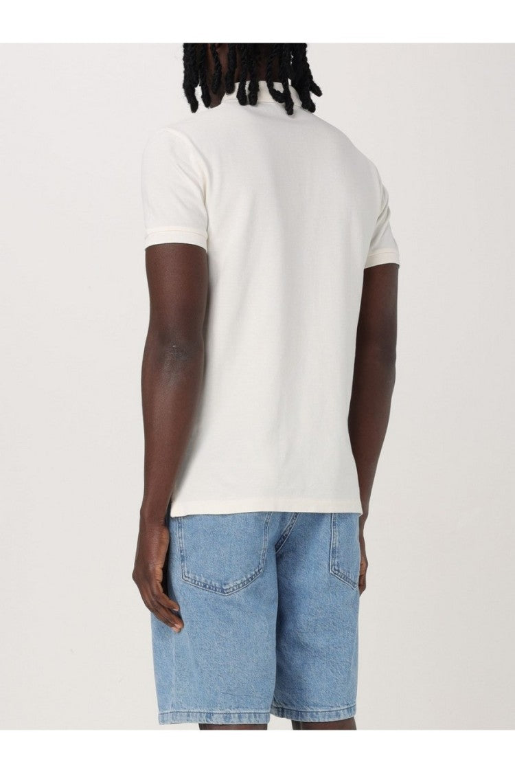 Polo Ralph Lauren Classic Collared Cotton T-Shirt With Textured Finish