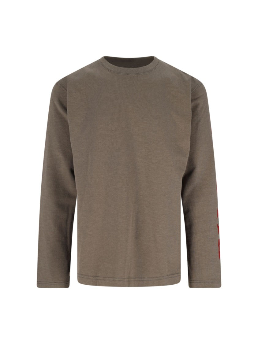 Junya Watanabe Logo Long Sleeve T-Shirt – Taupe