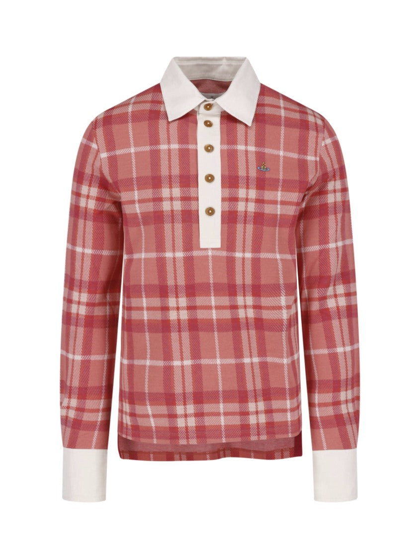 Vivienne Westwood Multicolor Plaid Classic Collar Polo Shirt