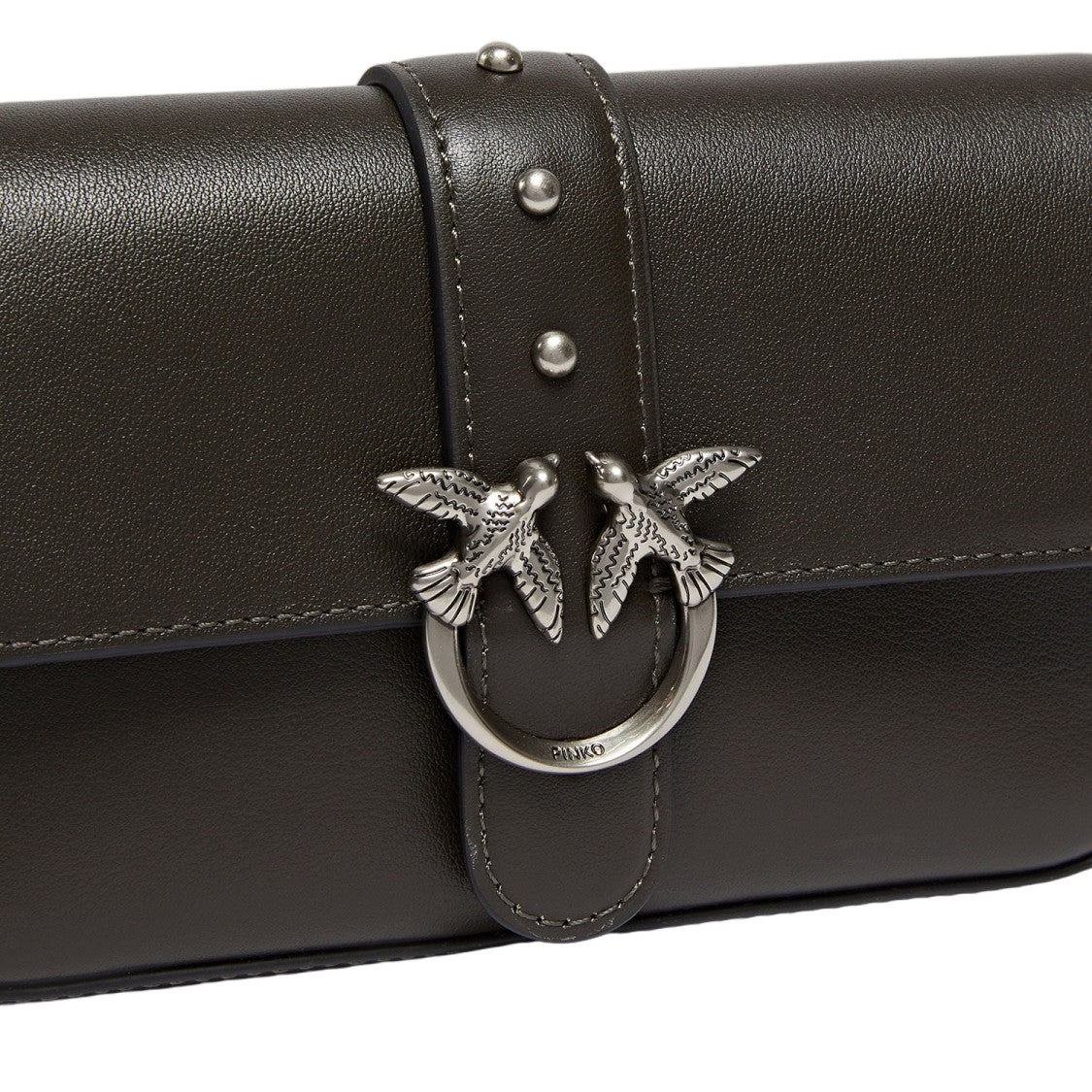 Pinko Diamond Cut Leather Bag