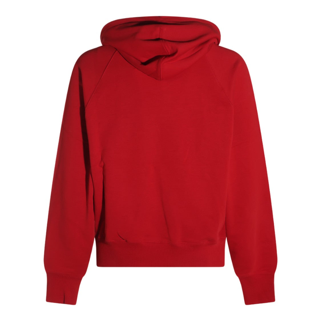 Ami Paris Red Hooded Lettering Sweatshirt