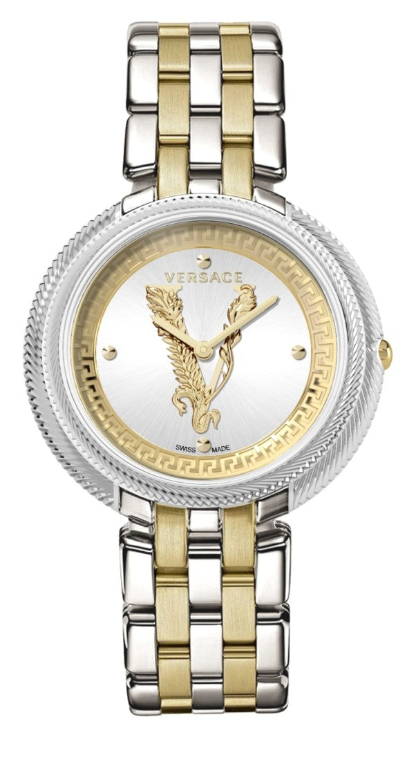 Versace Thea Quartz Wristwatch In Dual-Tone Stainless Steel