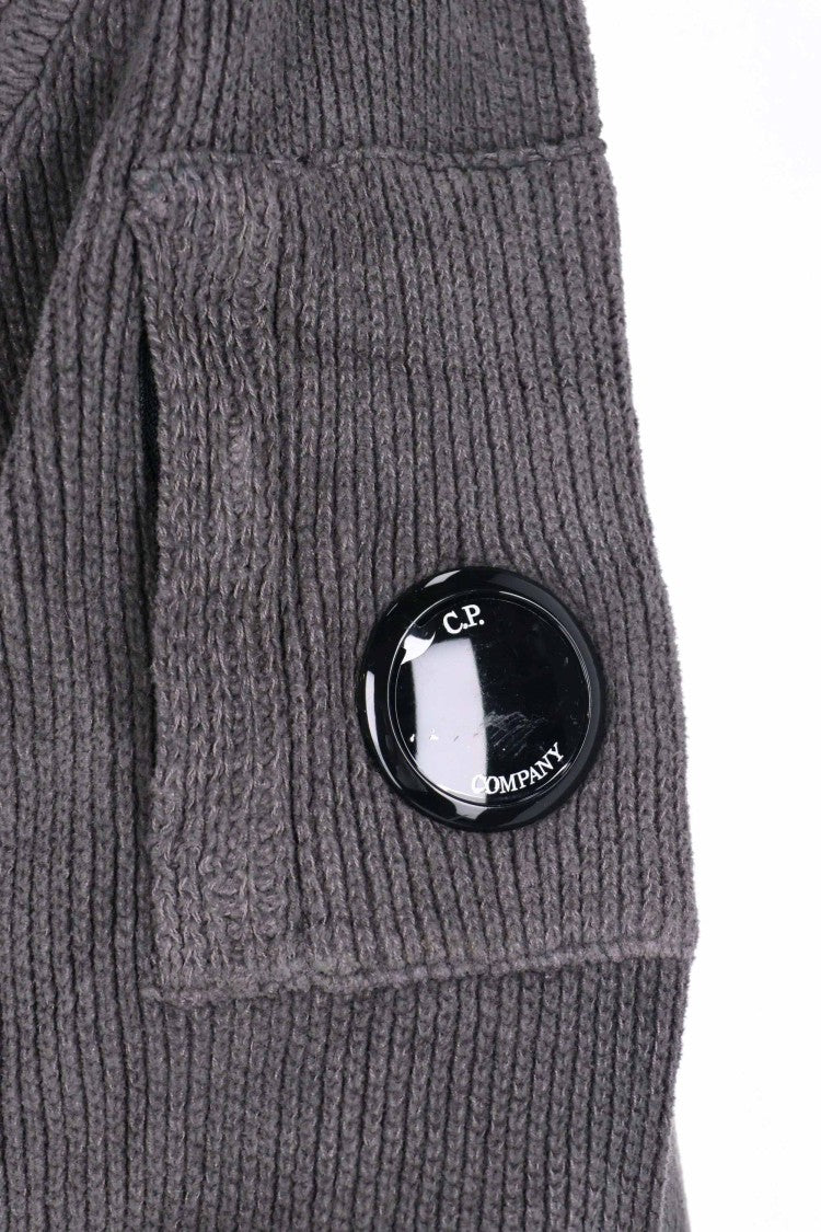 C.P. Company Velour Cotton Polo-Sweatshirt
