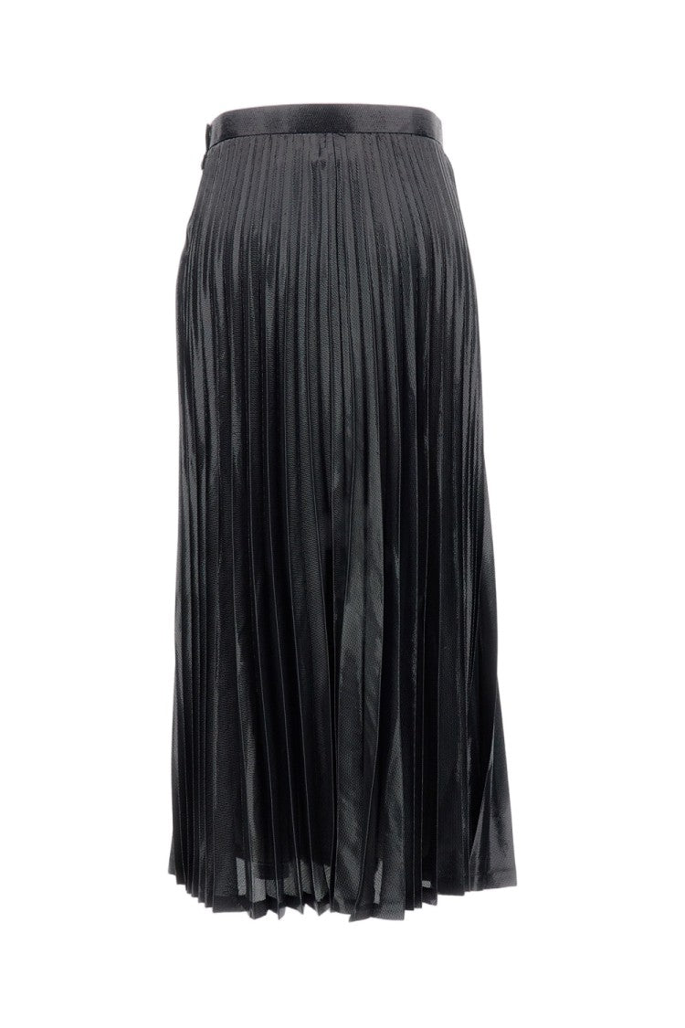 Junya Watanabe Midi Pleated Skirt With Side Zip Closure