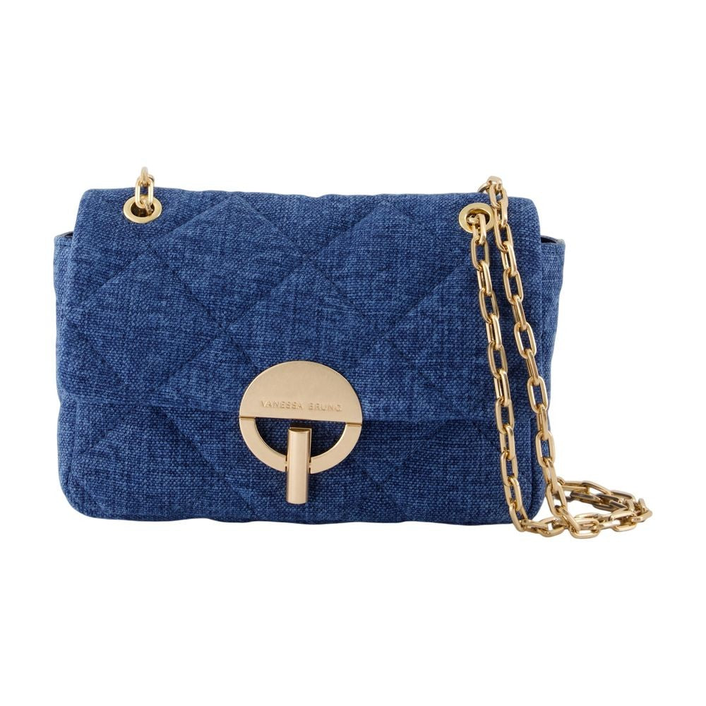 Vanessa Bruno Moon Medium Shoulder Bag - Linen - Blue