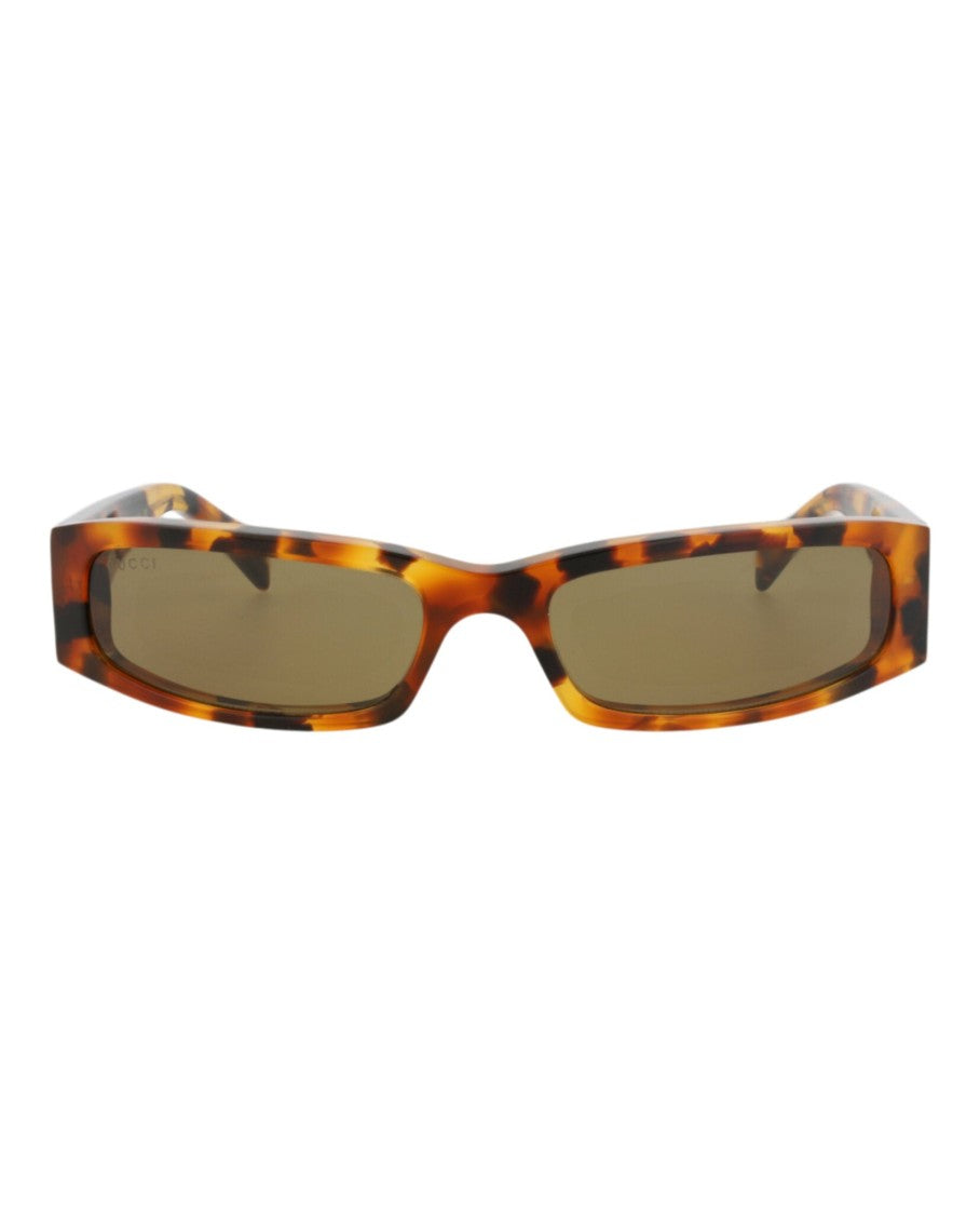 Gucci Square-Frame Recycled Acetate Sunglasses With Tortoiseshell Pattern
