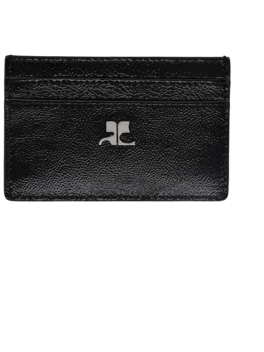 Courrèges Napplack Glossy Varnished Leather Card Holder