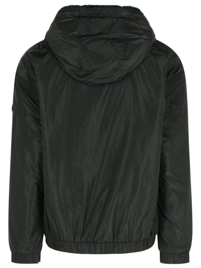 Moose Knuckles 'Border Bunny' Reversible Black Polyester Sweatshirt