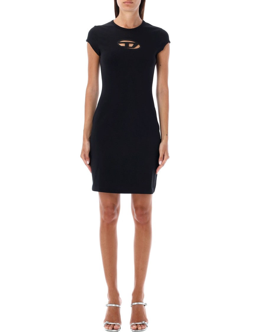 Diesel D-Angie Mini Dress With Relaxed Fit And Iconic Logo