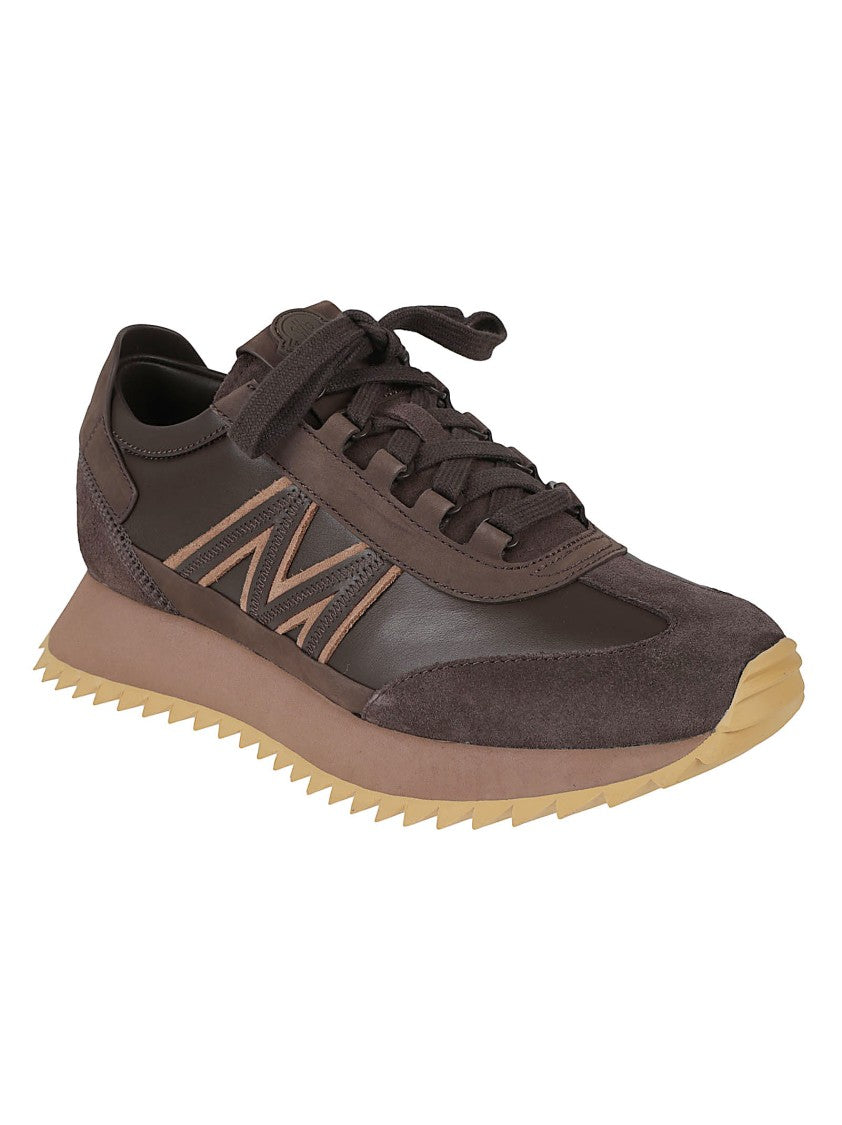 Moncler Low-Top Sneakers With Unique Logo Detail And Breathable Mesh Lining