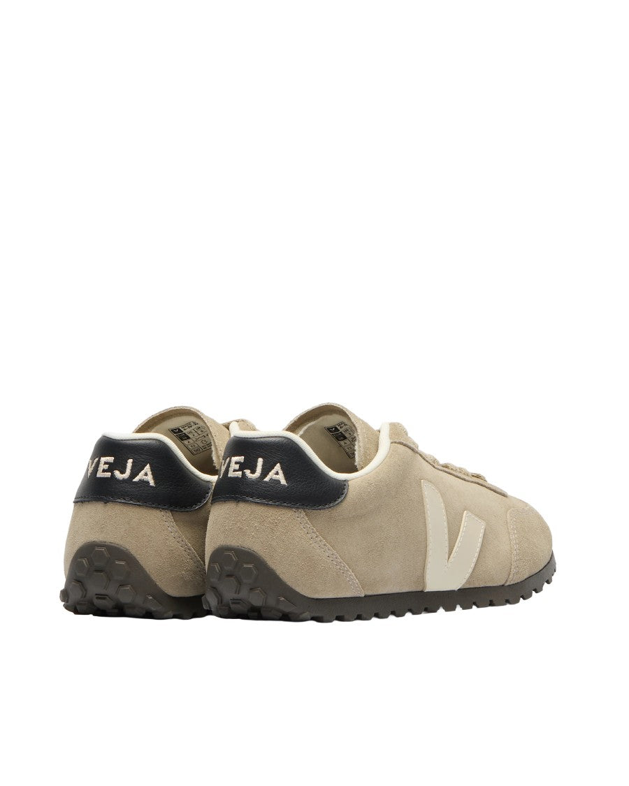 Veja Aerodynamic Taupe Suede Sneakers With Organic Leather Inserts