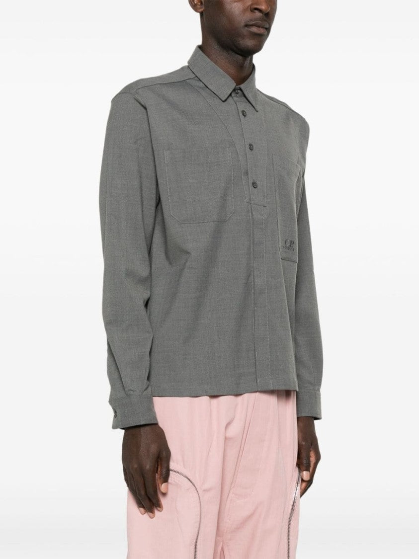 C.P. Company Logo-Embroidered Shirt