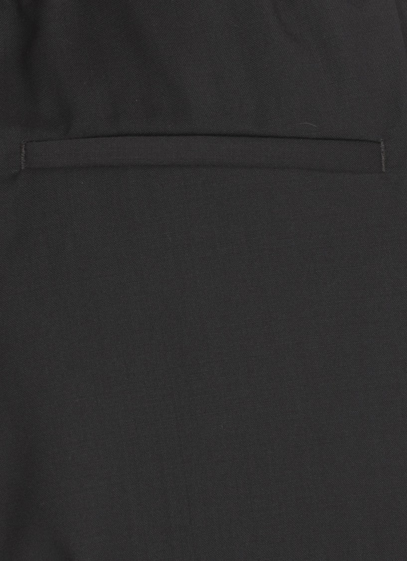 Peserico Dark Blue Merino Wool Pants