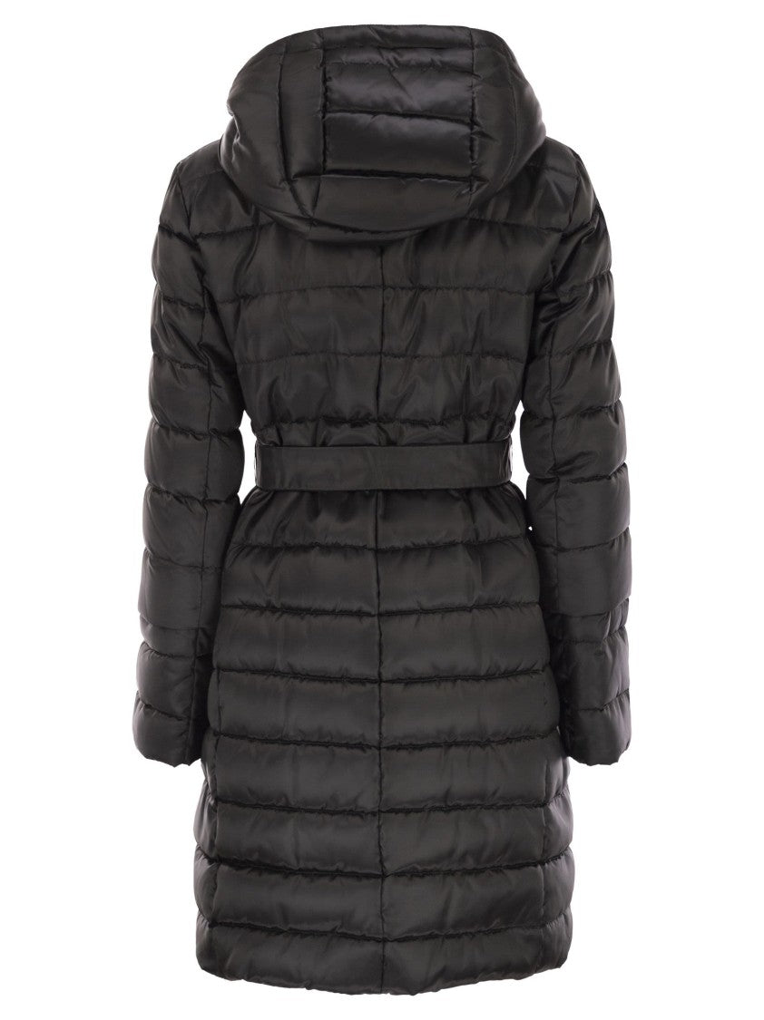 Max Mara Novef - Reversible Down Jacket In Water-Repellent Satin