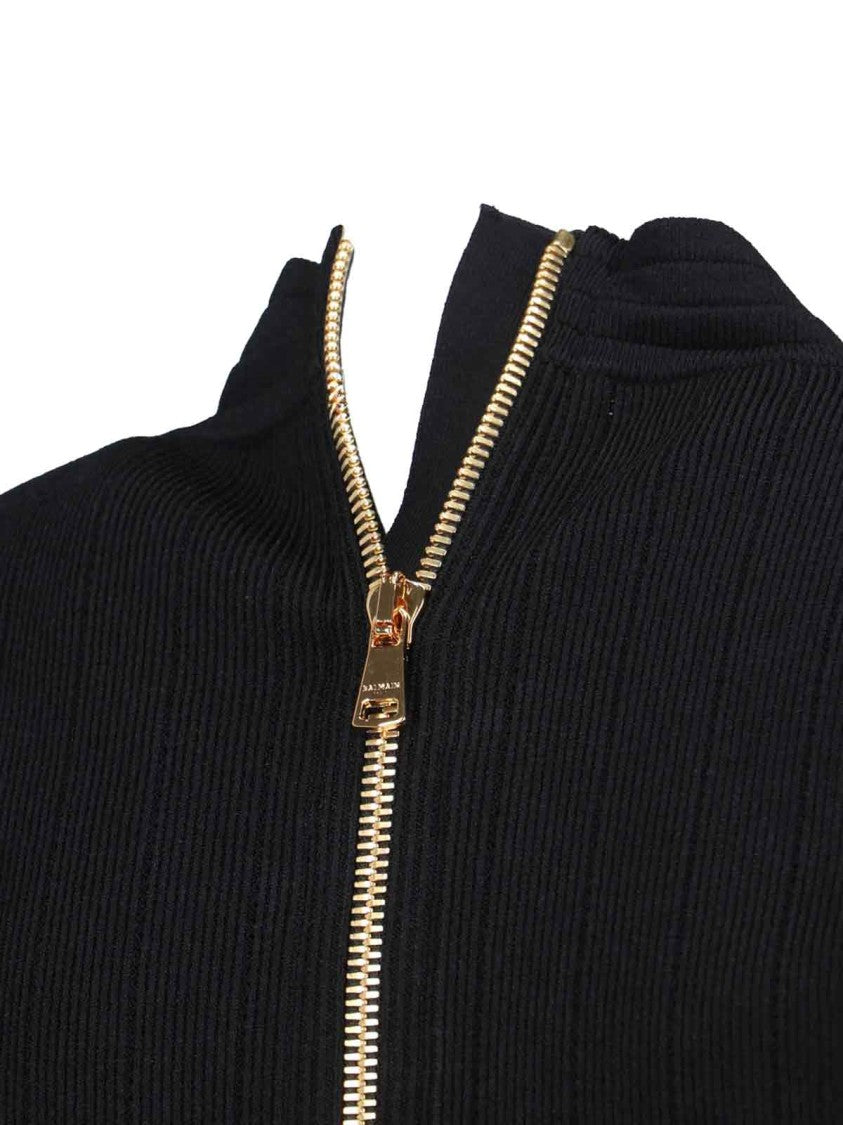 Balmain Mini Knit' Dress – Black