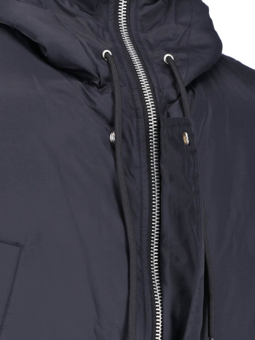 Mm6 By Maison Margiela Black Fabric Bomber Jacket