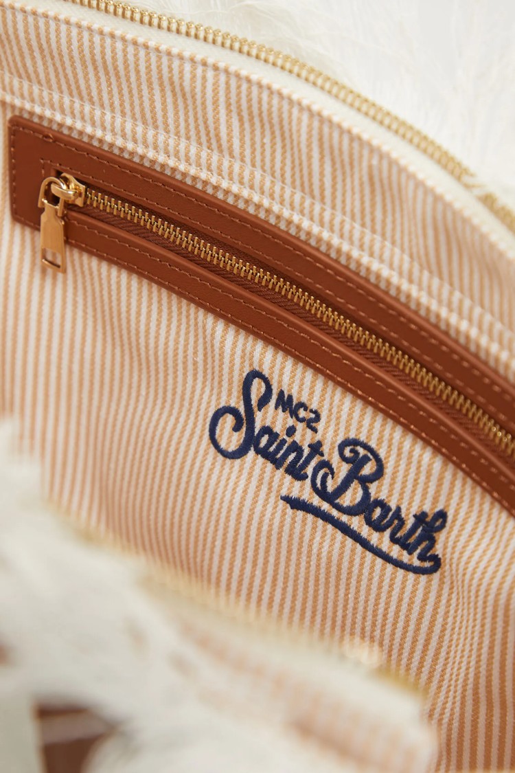 Mc2 Saint Barth White Unica Medium Tote Bag