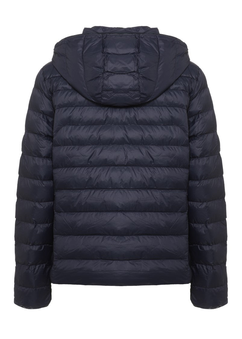 Polo Ralph Lauren Blue Quilted Removable Hood Down Jacket