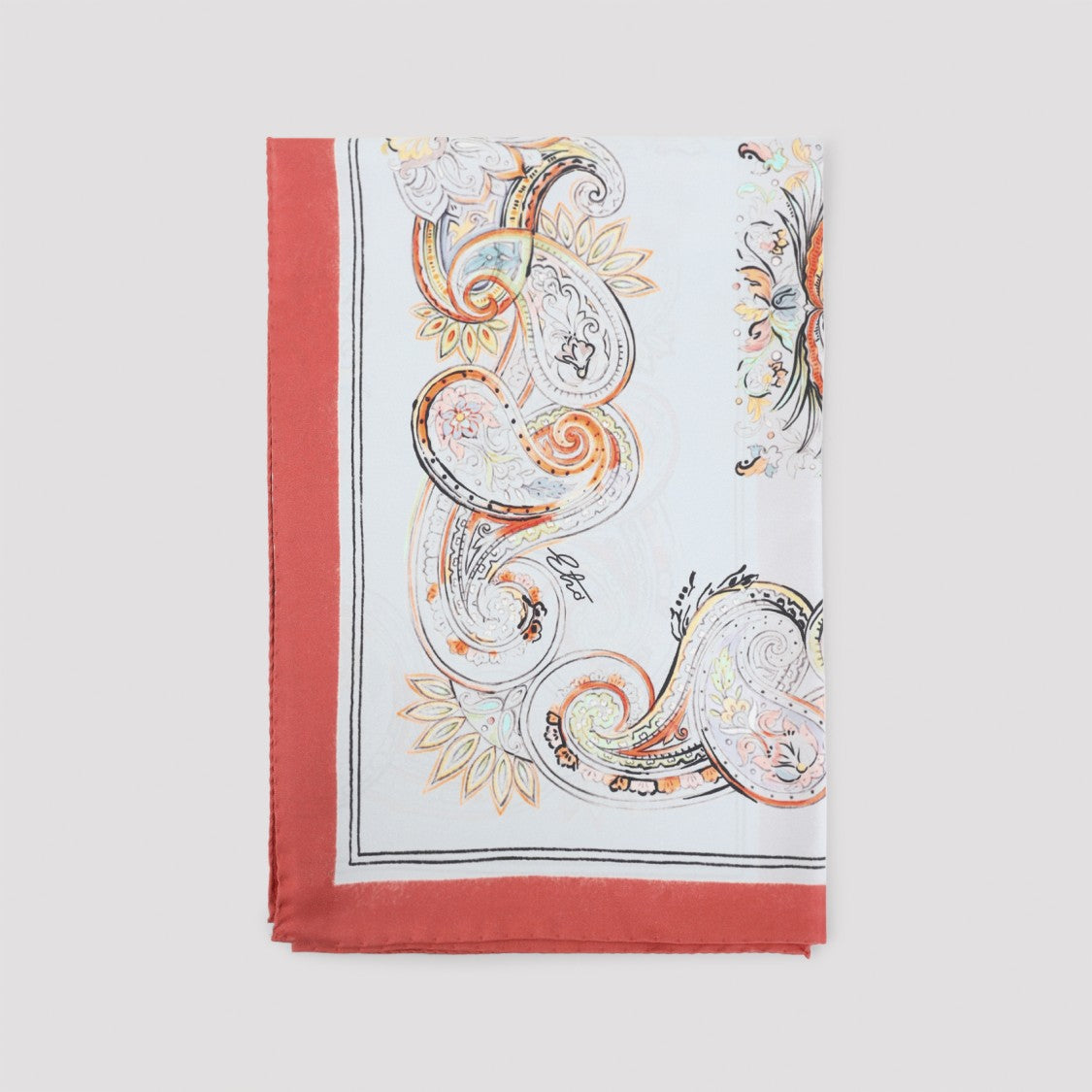 Etro Turandot 70X70 Multicolor Silk Foulard