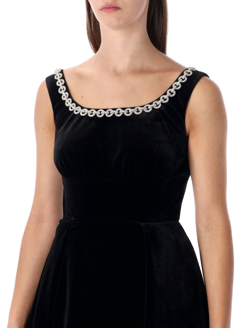 Self-Portrait Self-Portrait Black Velvet Mini Dress