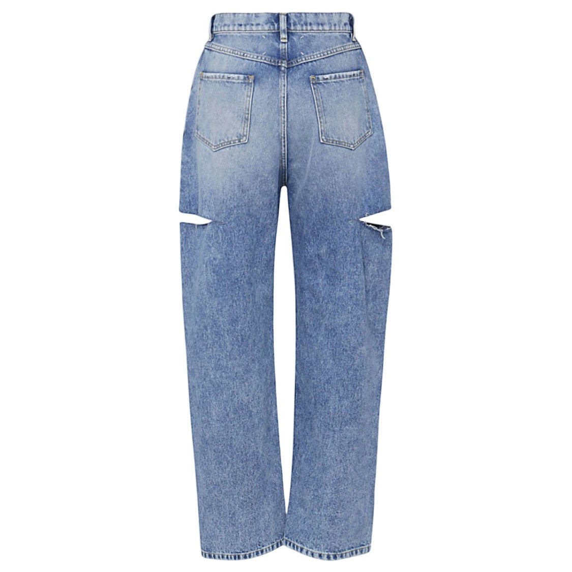 Maison Margiela Relaxed Straight-Leg Jeans With Cut-Out Details
